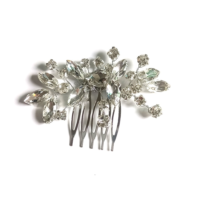 Pearl Crystal Wedding Hair Combs - Orchid Unique