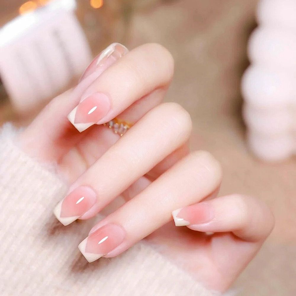 Sweet Short Round/Square Head False Nail Art - Orchid Unique