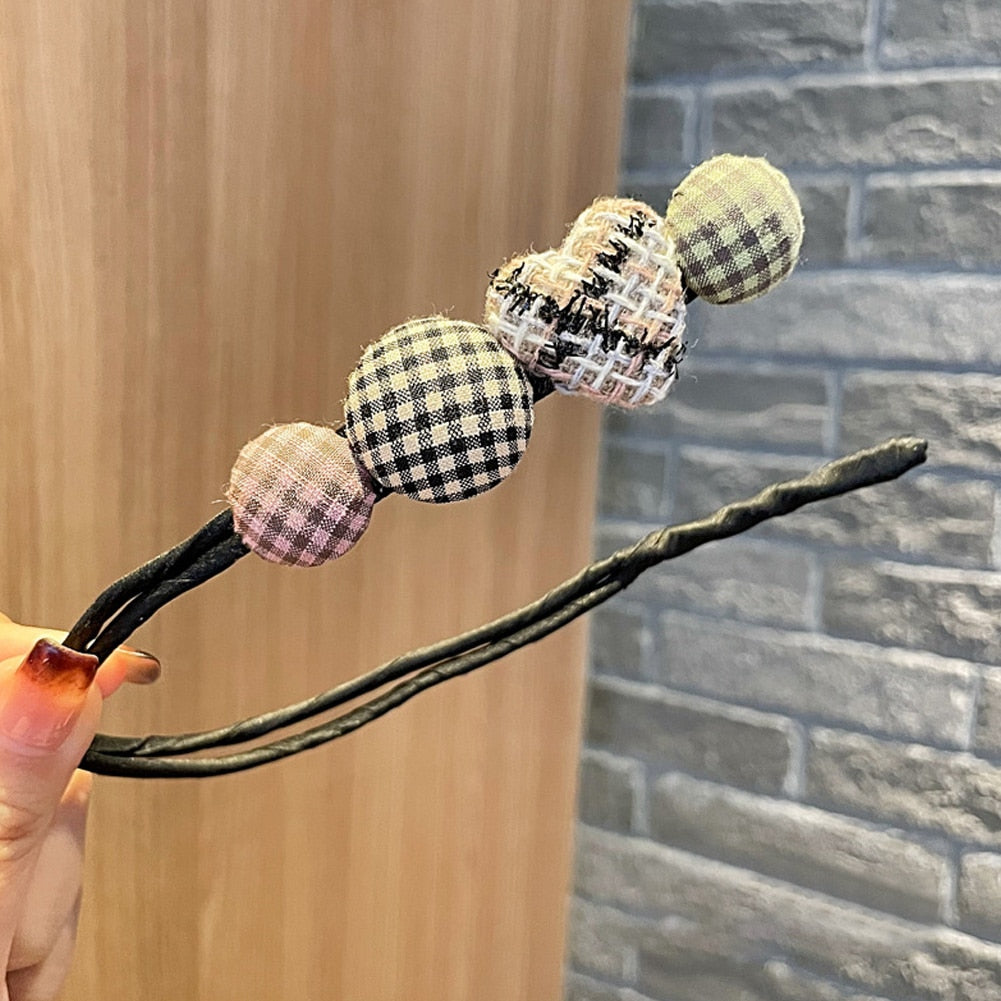Magic Bow Clip Bun Curler Braider Hairstyle Twist Maker Tool Dount Twist Hair Accessories Styling Fashion - Orchid Unique