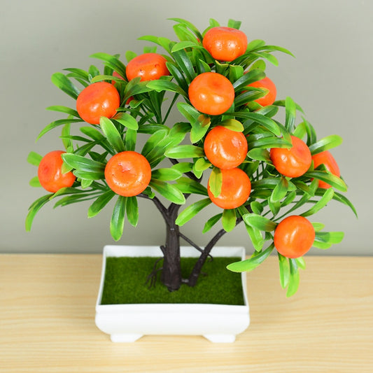 vase + Mall Tree Grass Plants Pot Ornament - Orchid Unique