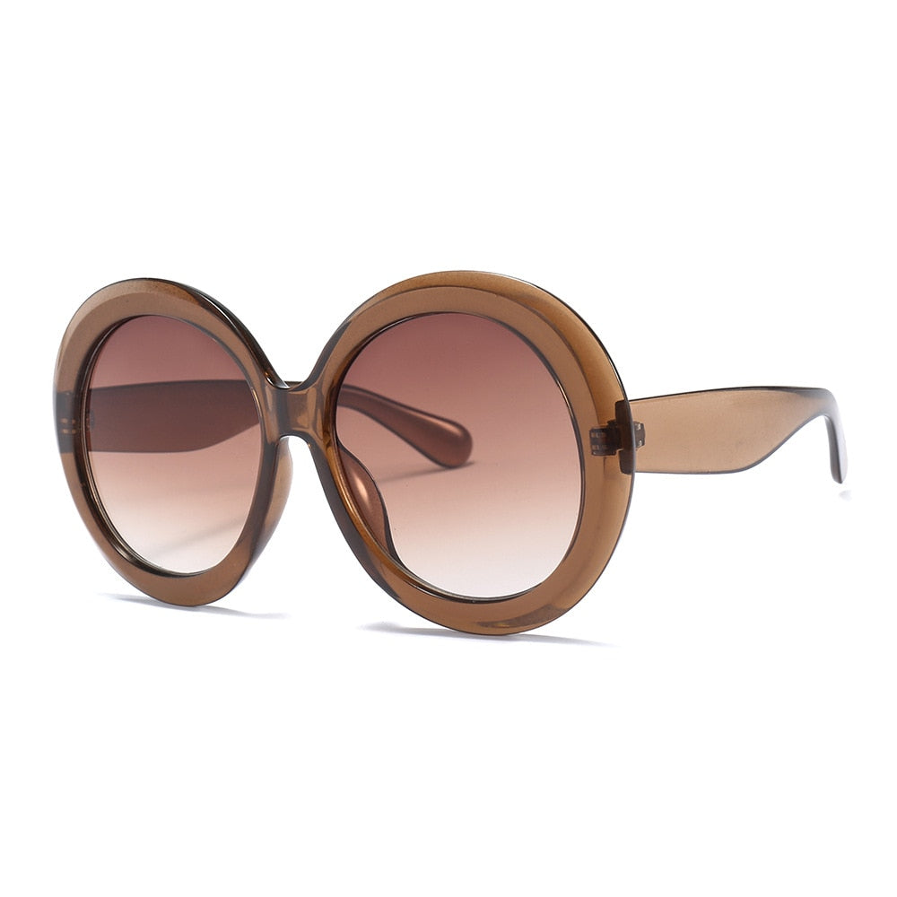 Oversized Unisex Round Sunglasses - Orchid Unique