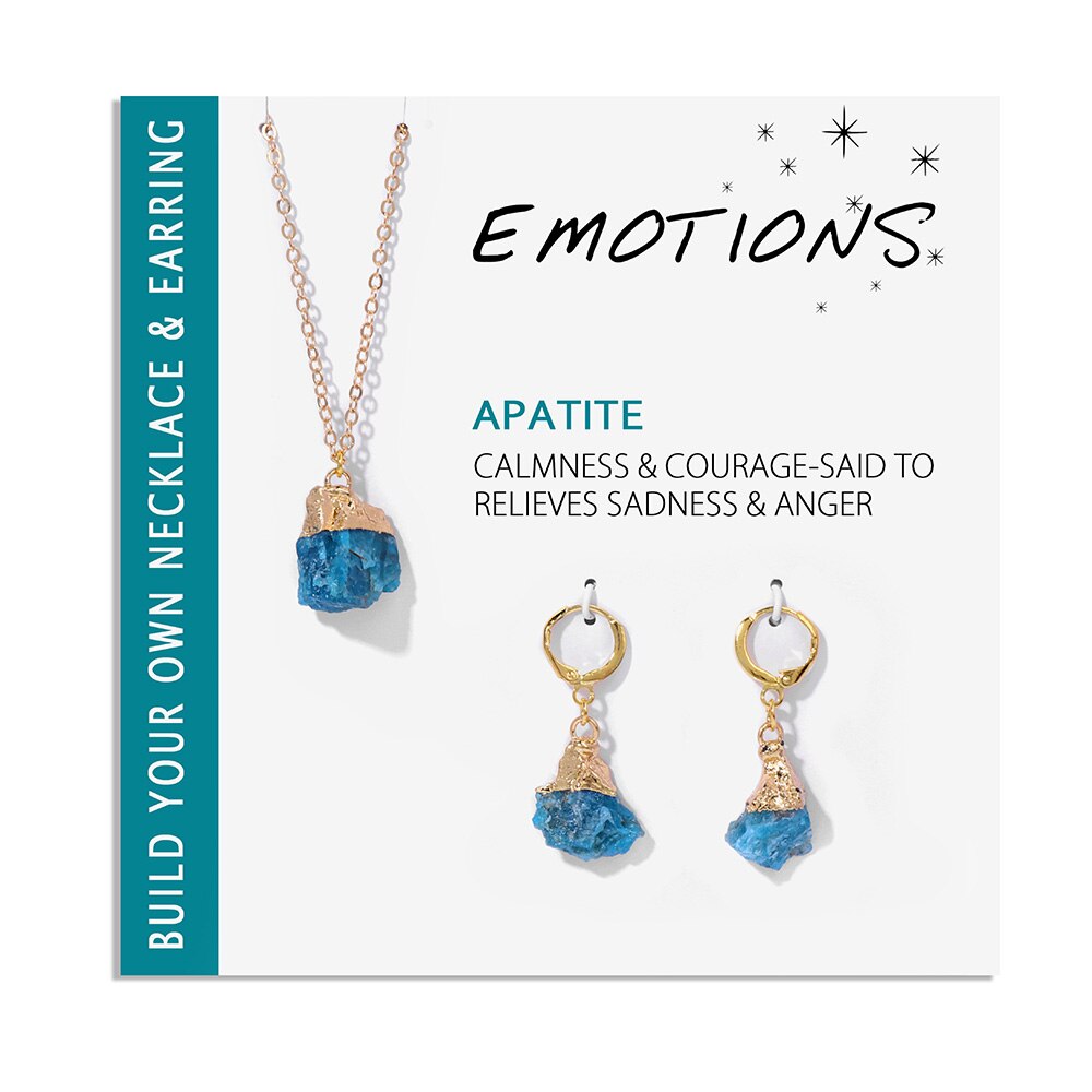 Irregular Mineral Stone Charm Necklace - Orchid Unique