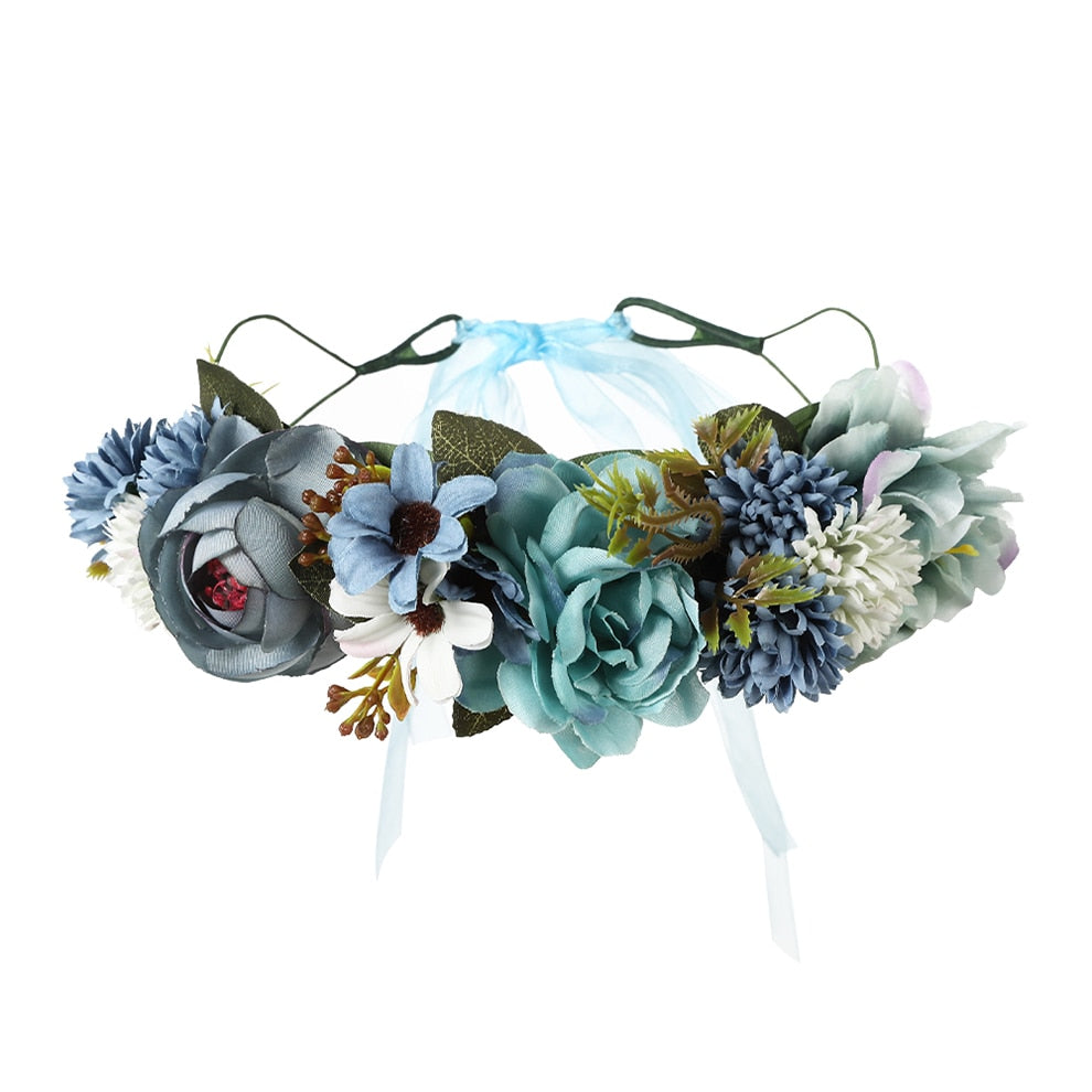 Molans Spring Bohemian Flower Crowns - Orchid Unique