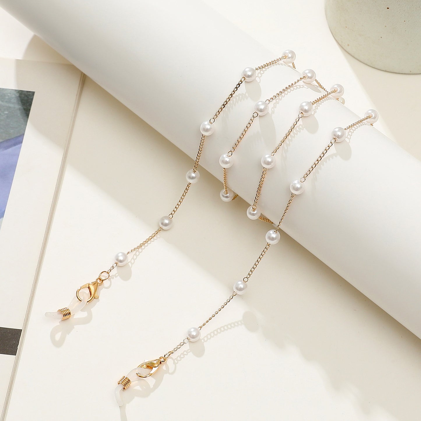Pearl Glasses Chain - Orchid Unique
