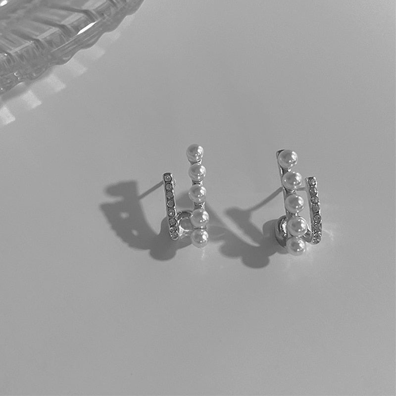 TRENDY U-shaped Earrings Dainty - Orchid Unique