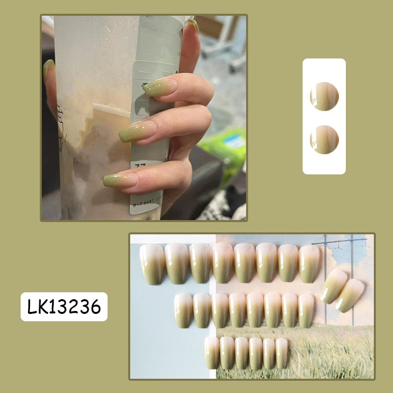 Cute Wearable Press On Nail Art - Orchid Unique