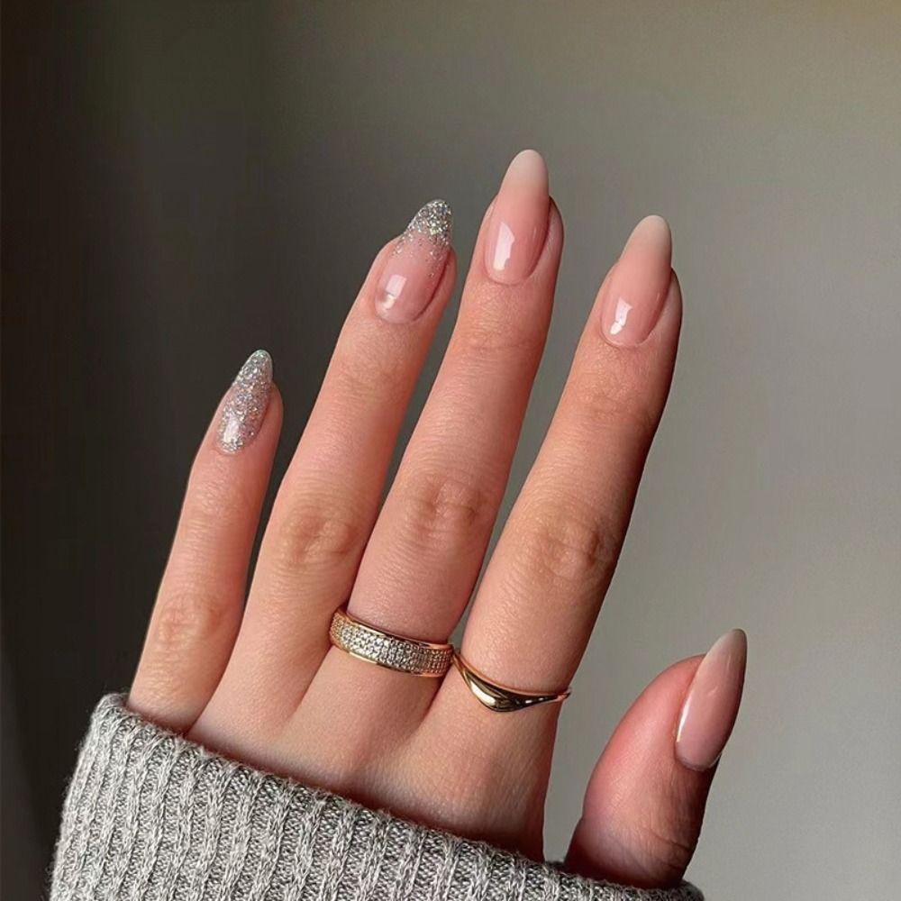 Almond Shape Fake Nails - Orchid Unique