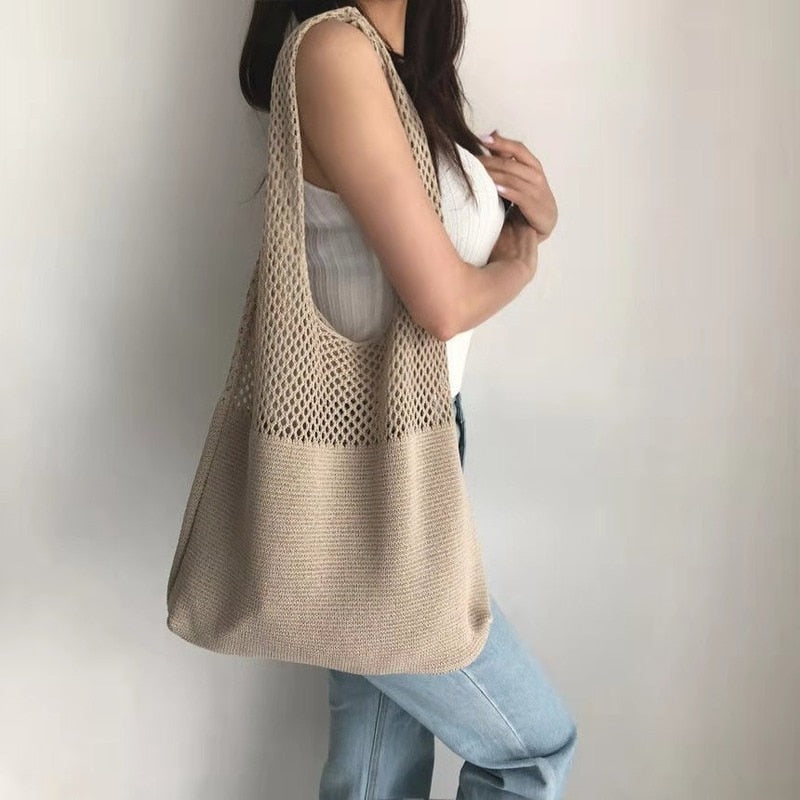 Casual Lightweight Shoulder Tote Bag - Orchid Unique