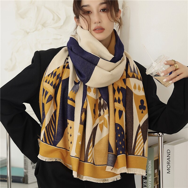 2023 Cashmere Winter Scarf for Women Luxury - Orchid Unique