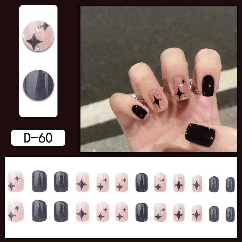 Charming Detachable Finished Fingernails - Orchid Unique
