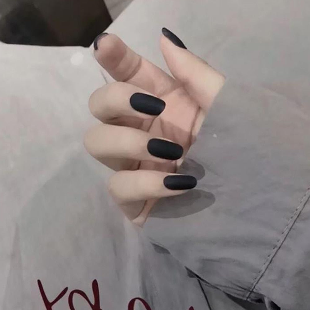 Light Color Solid Fake Nails - Orchid Unique