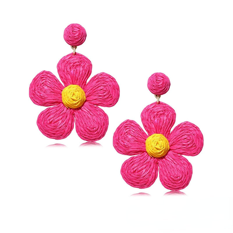Fashion Handmade Tassel Pendant Earrings - Orchid Unique