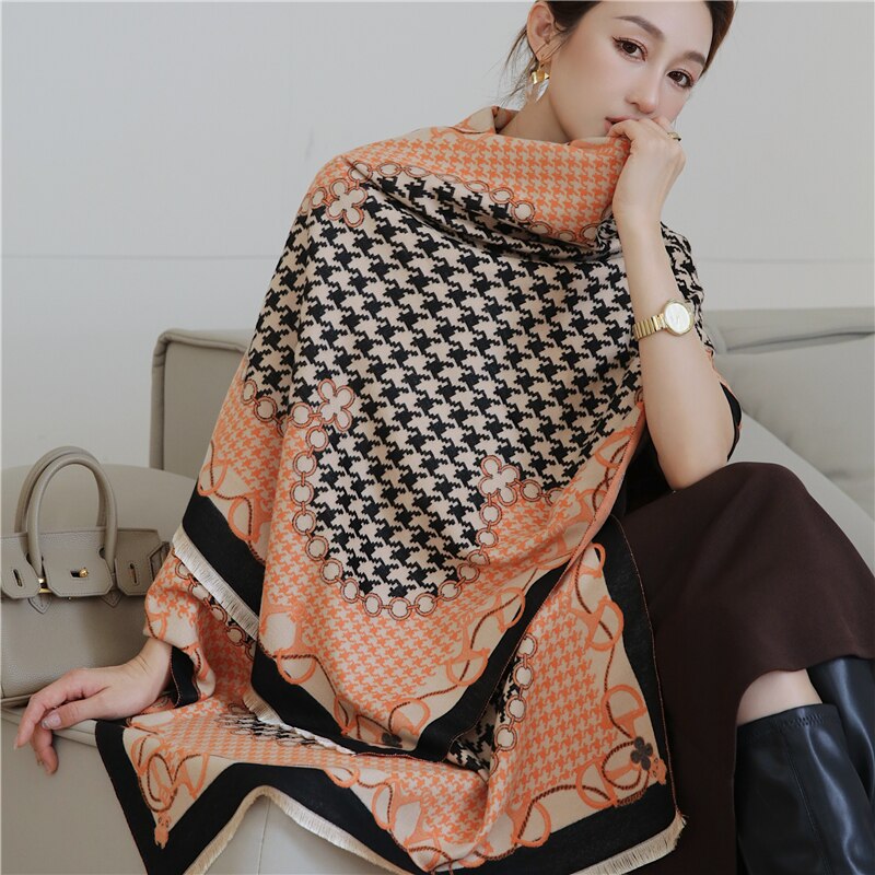 2023 Cashmere Winter Scarf for Women Luxury - Orchid Unique