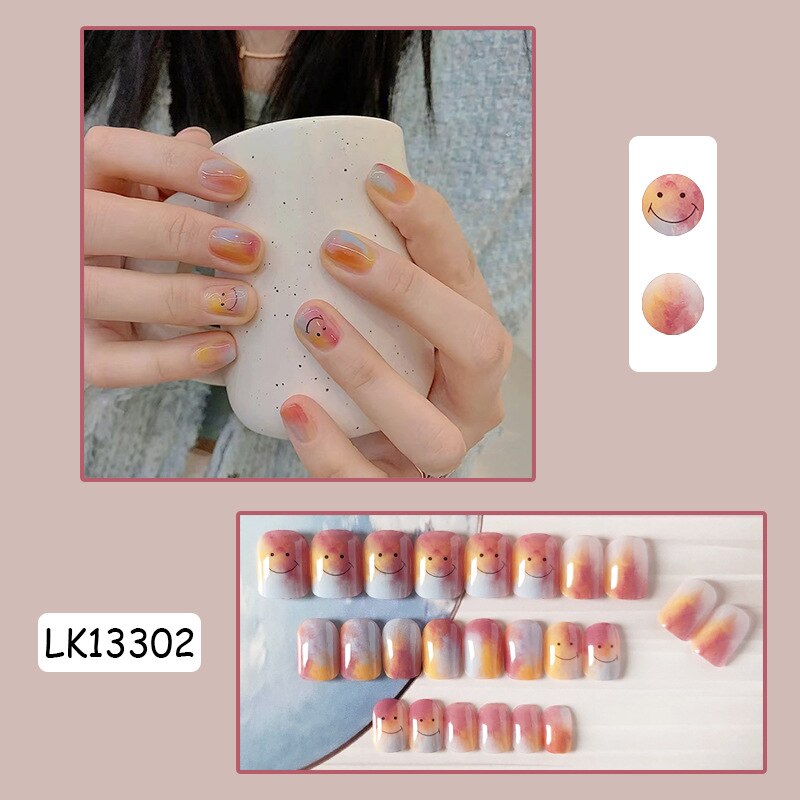 Cute Wearable Press On Nail Art - Orchid Unique