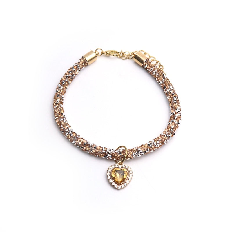 Luxury Crystal Cat Collar - Orchid Unique