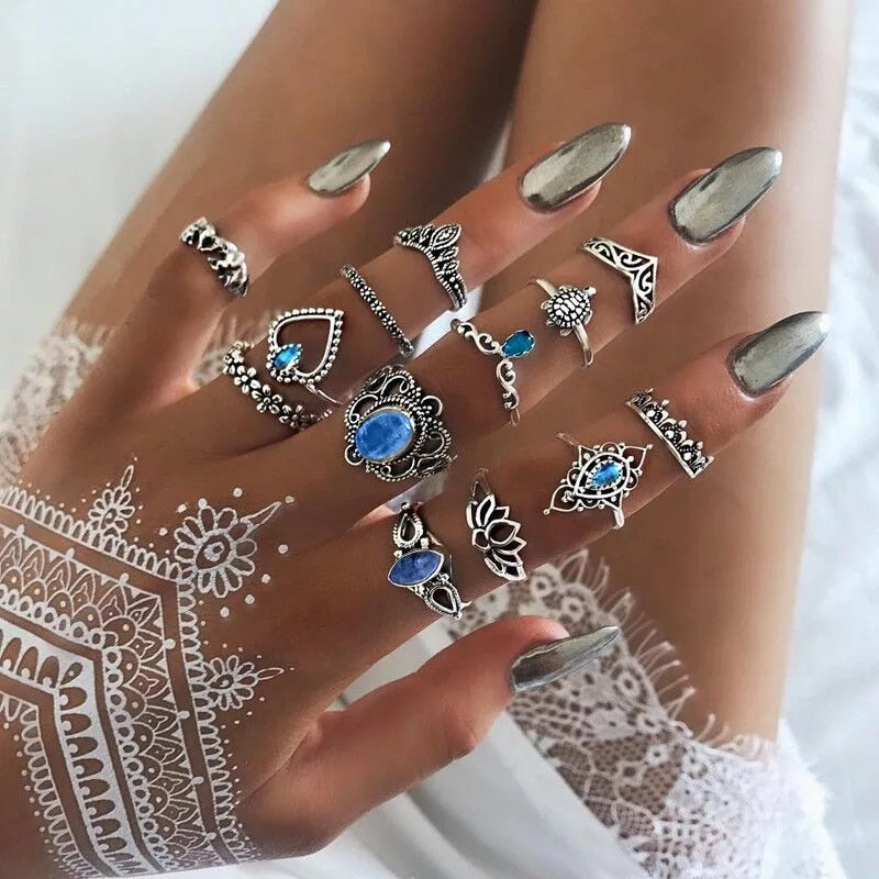boho Hiphop Vintage Silver - Orchid Unique