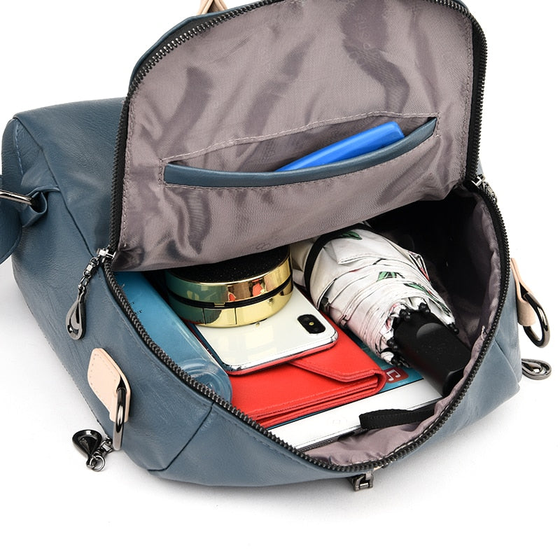 Backpack Soft Leather - Orchid Unique