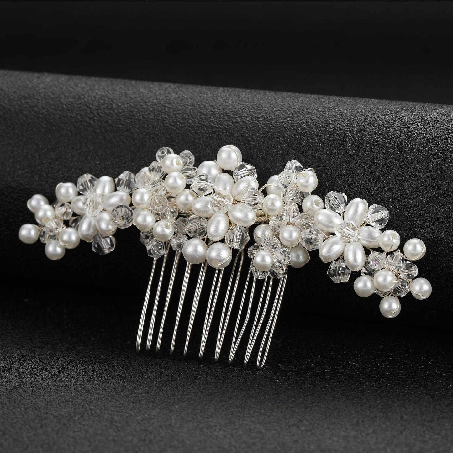 Wedding Hair Comb Pearl Hair Pins and Clips for Women Bride Rhinestone Headdress Bridal Hair Jewelry Accessories Fashion 2023 - Orchid Unique