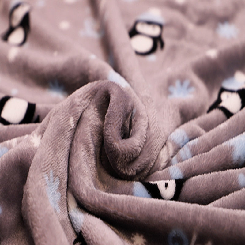 Soft flannel dogs and cats blanket - Orchid Unique