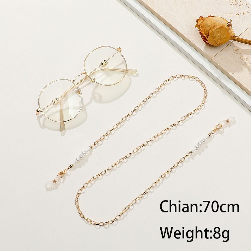 Colorful Crystal Beaded Sunglasses Chains - Orchid Unique