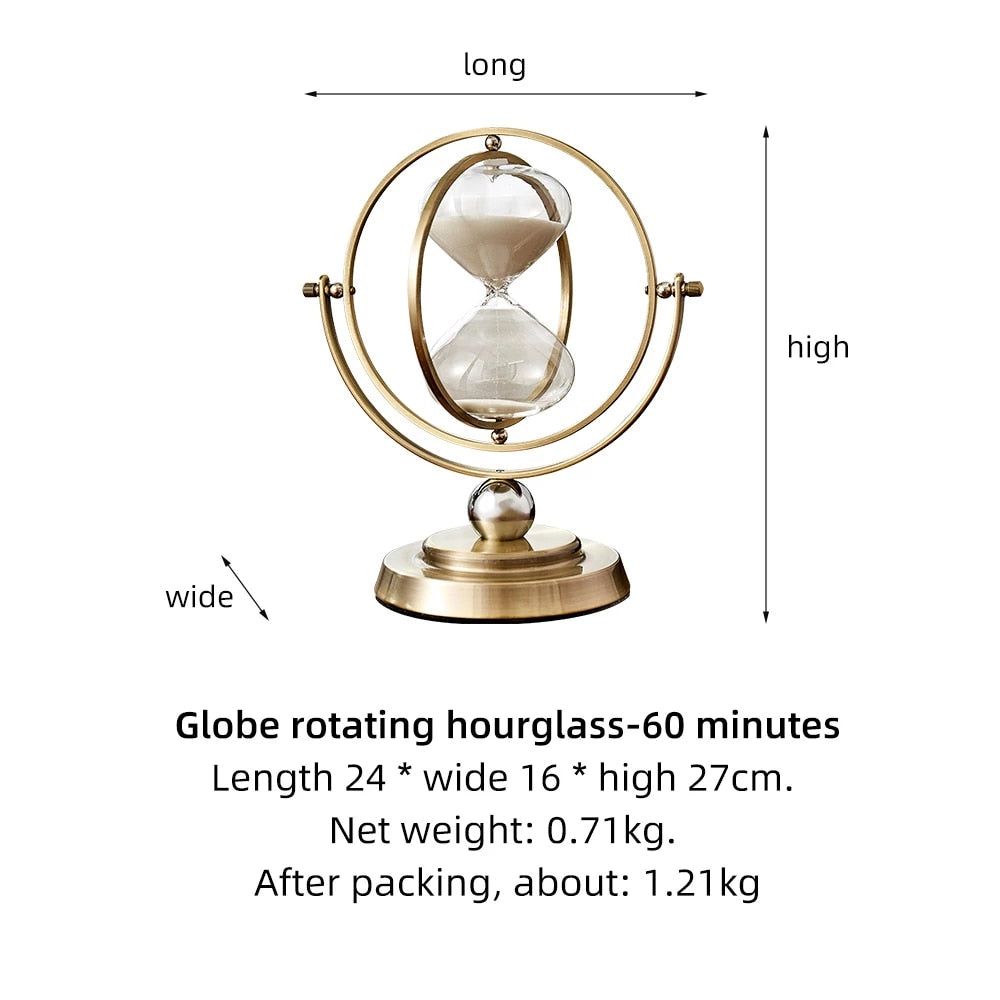 Nordic Creative Retro Metal Hourglass Timer - Orchid Unique