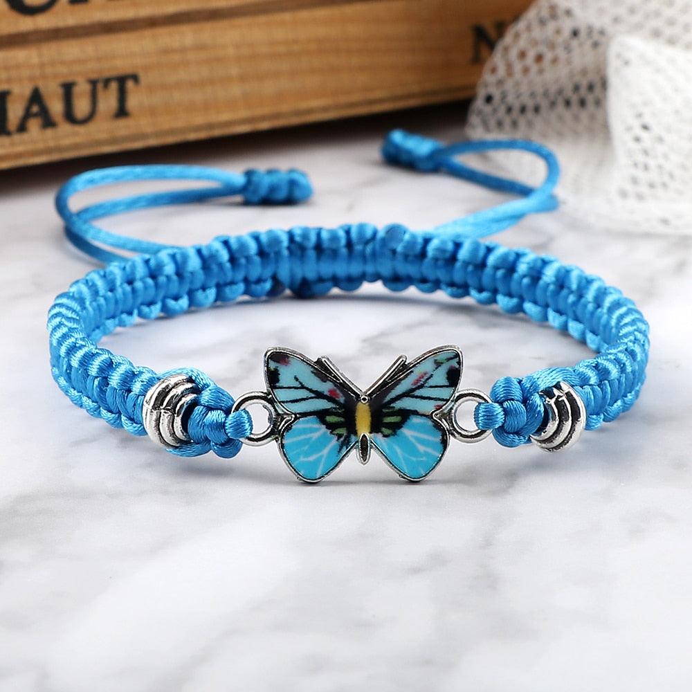 Handmade Braided String Bracelet - Orchid Unique