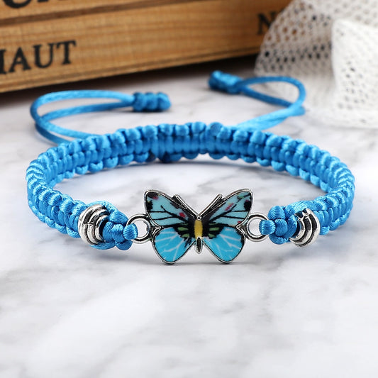 Handmade Braided String Bracelet - Orchid Unique