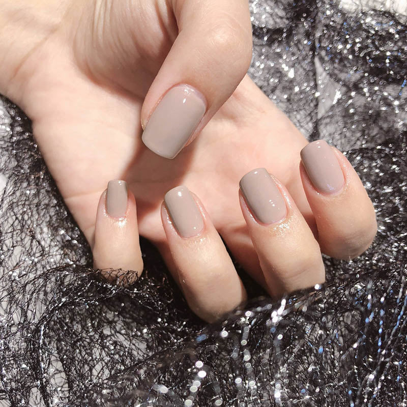 Light Color Solid Fake Nails - Orchid Unique