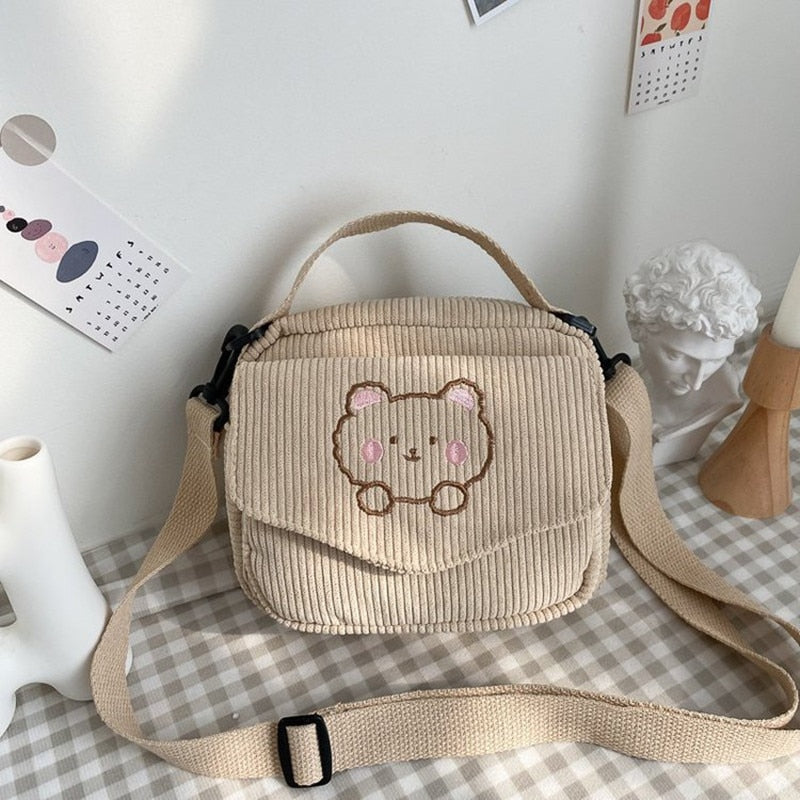 Cute Women Canvas Zipper Purse - Orchid Unique