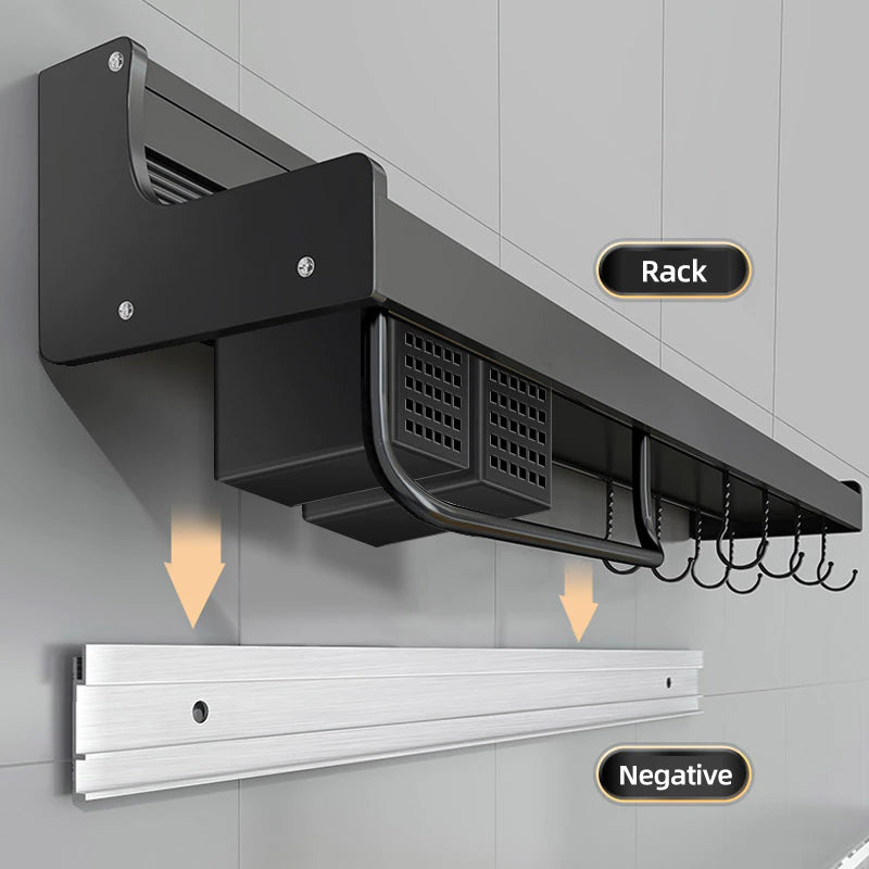 Multipurpose Kitchen Rack Wall - Orchid Unique