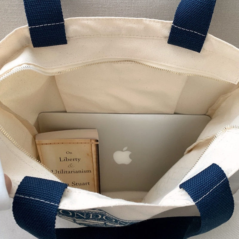 Women's Canvas Shoulder Bag - Orchid Unique