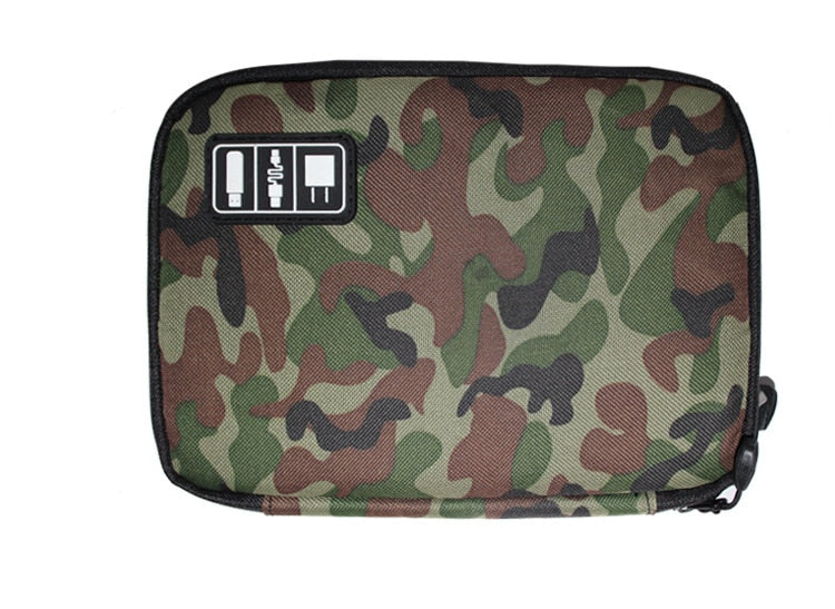 Travel Portable Digital USB Cable Bag - Orchid Unique