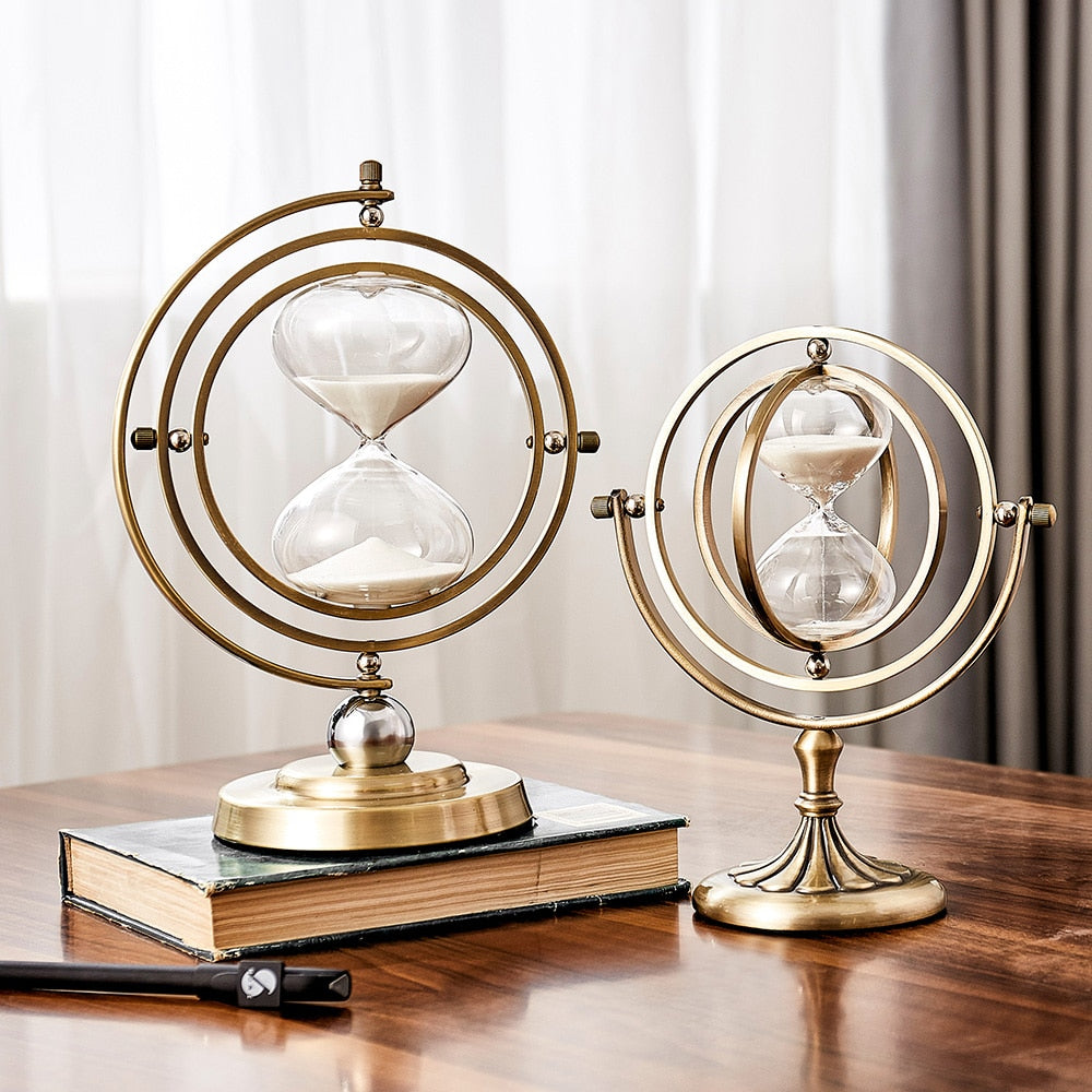 Nordic Creative Retro Metal Hourglass Timer - Orchid Unique