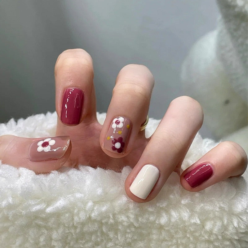 Cute Childlike Press on Nail Art - Orchid Unique