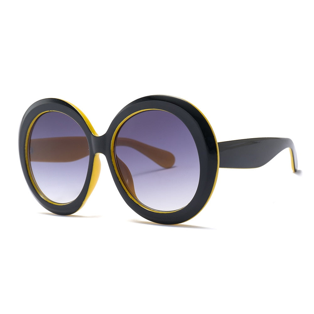 Oversized Unisex Round Sunglasses - Orchid Unique