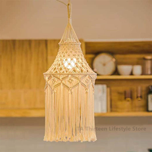 BOHO-Macrame Light Shade Chandeliers - Orchid Unique