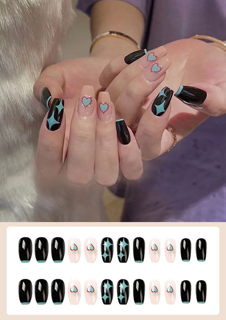 Jelly Press on Fake Nails - Orchid Unique