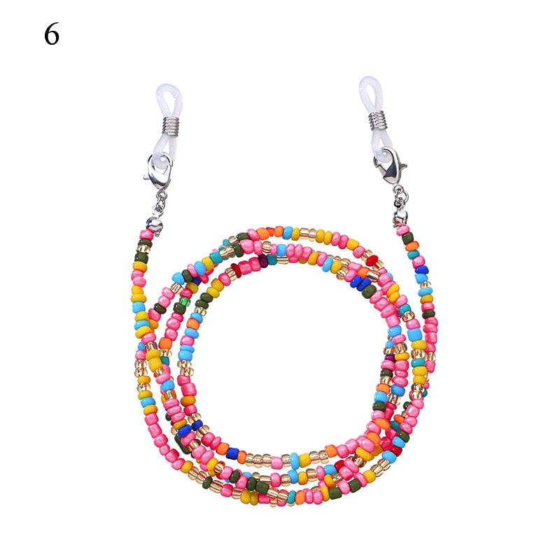 Bohemian Colored Glasses Chains - Orchid Unique