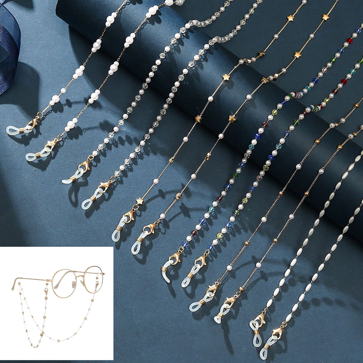 Boho Pearl Glasses Chain - Orchid Unique
