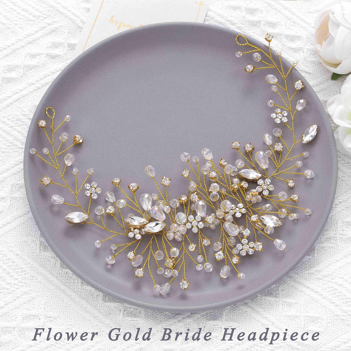 Handmade Bridal Headband - Orchid Unique