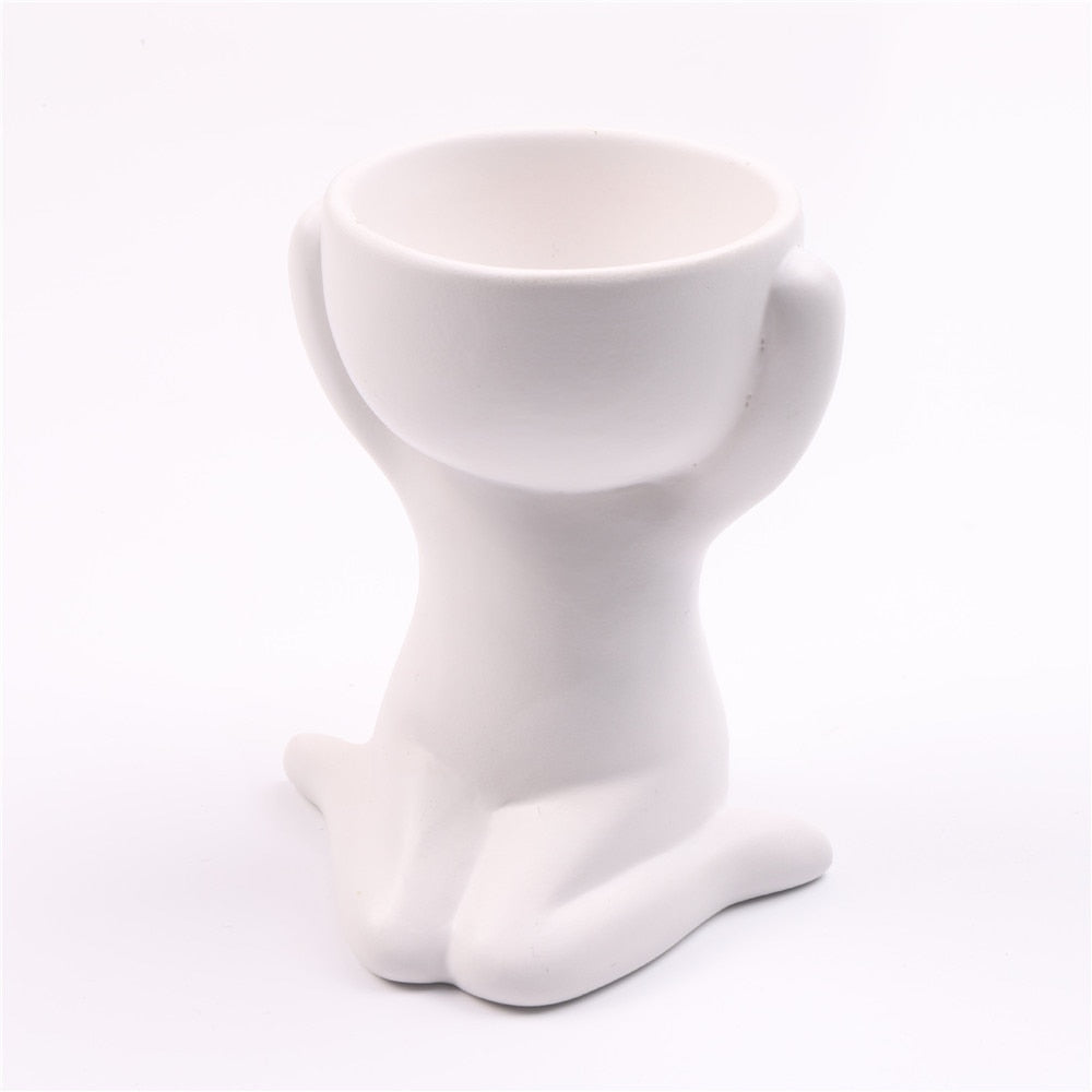 Creative Humanoid Ceramic  Vase - Orchid Unique