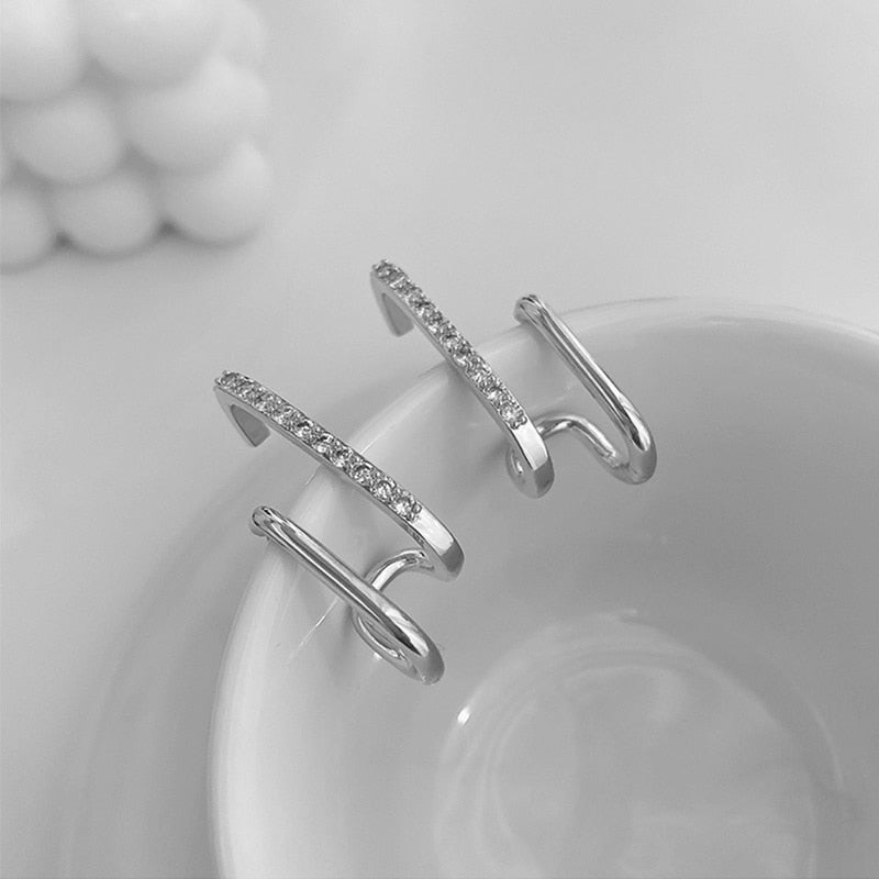 TRENDY U-shaped Earrings Dainty - Orchid Unique