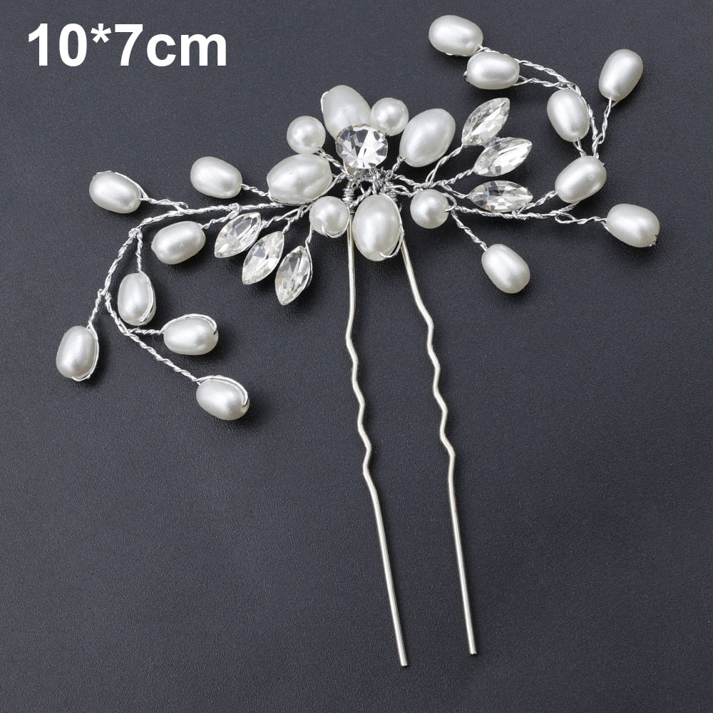 Elegant Crystal Wedding Hair Combs - Orchid Unique
