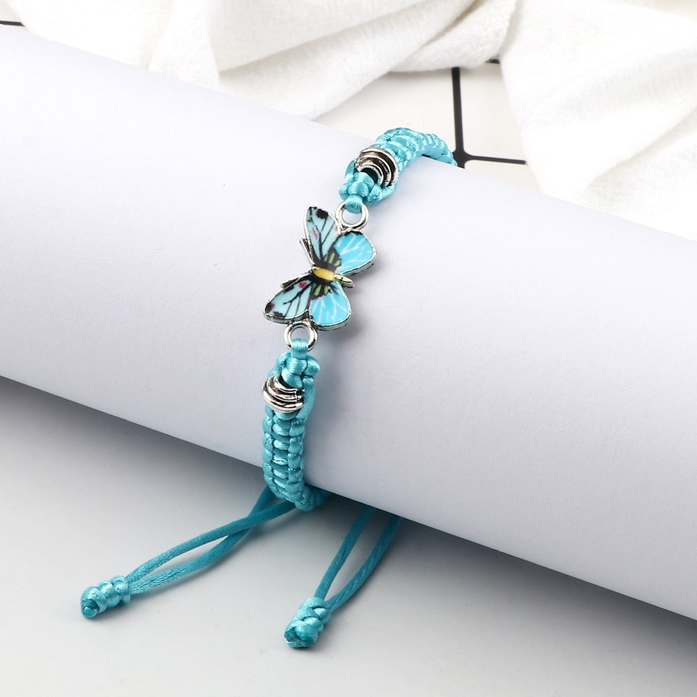 Handmade Braided String Bracelet - Orchid Unique
