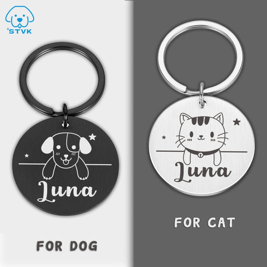 Personalized engraving pet tags - Orchid Unique