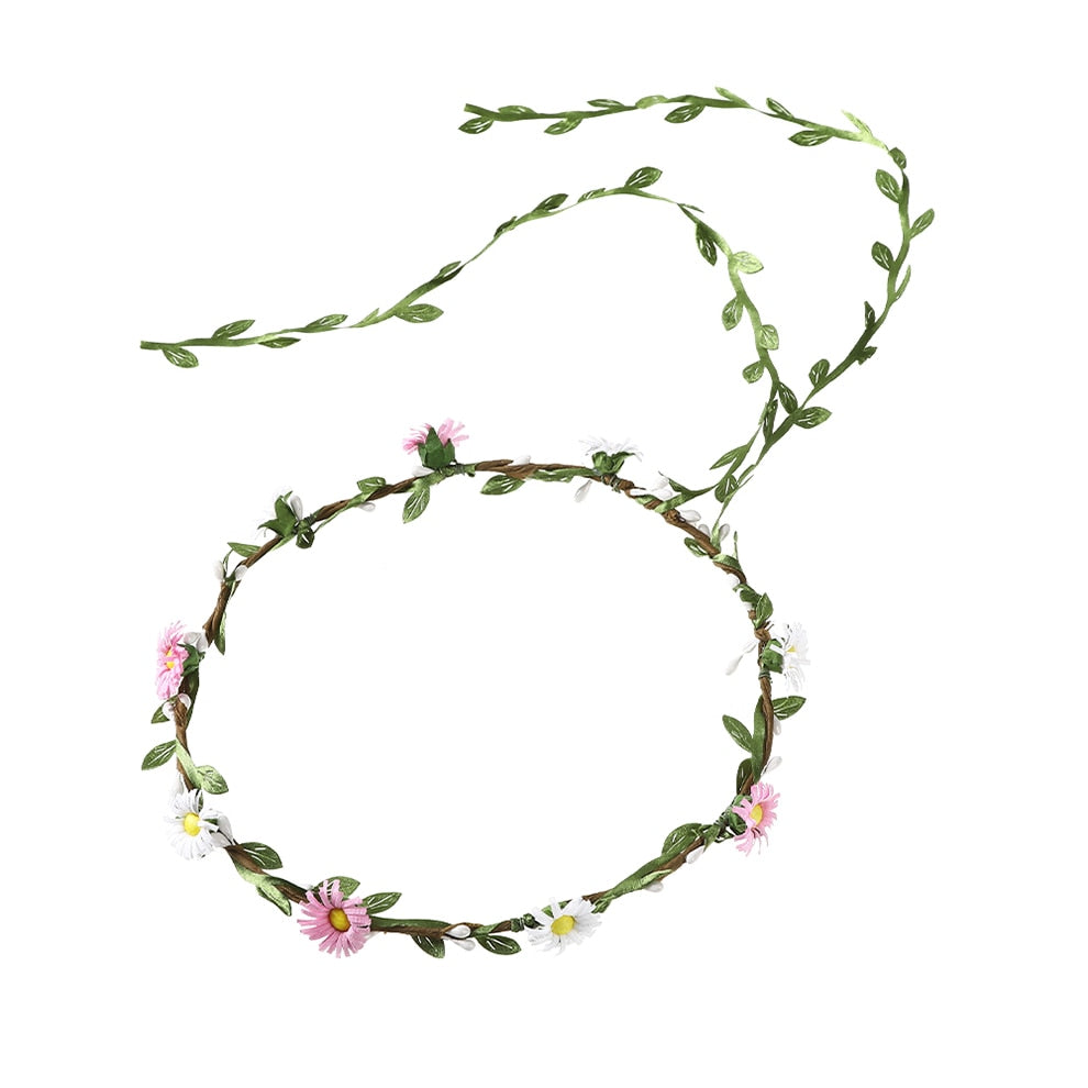 Molans Spring Bohemian Flower Crowns - Orchid Unique