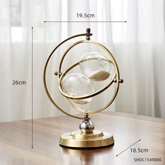 Nordic Creative Retro Metal Hourglass Timer - Orchid Unique