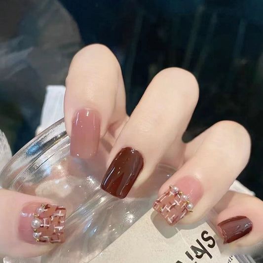 Square Head False Nail Tips - Orchid Unique