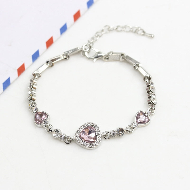 Heart of Ocean Pendant Bracelets - Orchid Unique