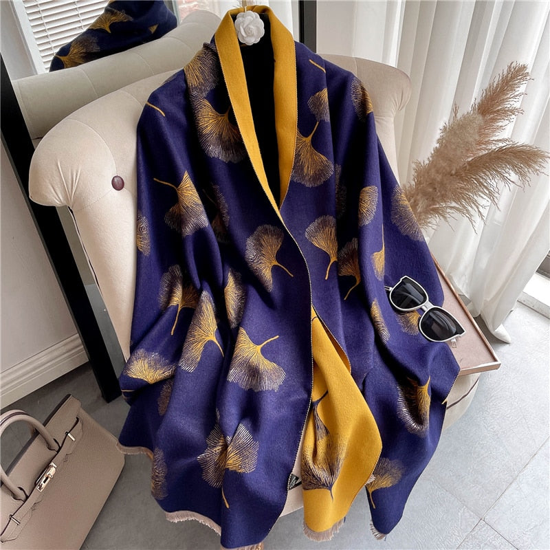 2023 Cashmere Winter Scarf for Women Luxury - Orchid Unique